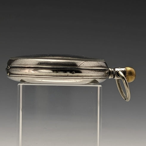 Around 1920 Antique Ulysse Nardin pocket watch silver case works well